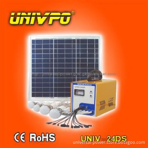Rechargeable Solar Lighting Kits for Home/Outdoor Use(UNIV-24DS)